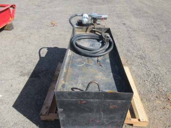 TRANSFER TANK W/ GPI ELECTRIC PUMP, HOSE & NOZZLE
