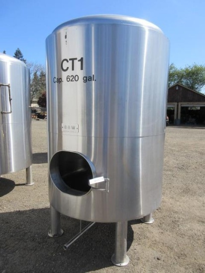 BOSTON BEER WORKS 620GAL STAINLESS STEEL TANK