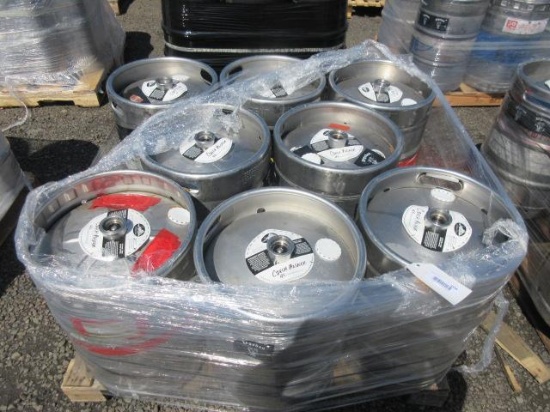 (8) 15.5GAL STAINLESS STEEL KEGS, *EMPTY - NOT CLEANED