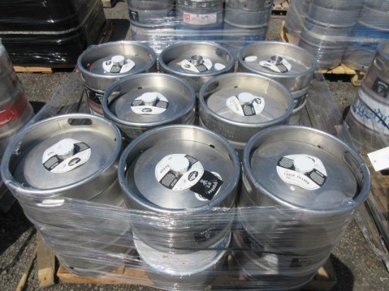 (8) 15.5GAL STAINLESS STEEL KEGS, *EMPTY - NOT CLEANED