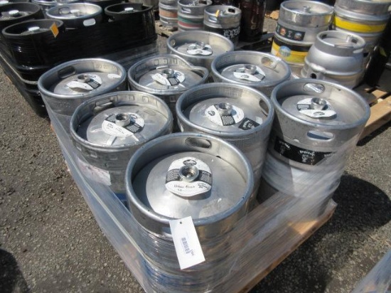 (8) 15.5GAL STAINLESS STEEL KEGS, *EMPTY - NOT CLEANED
