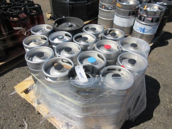(16) ASSORTED KEGS, *EMPTY - NOT CLEANED