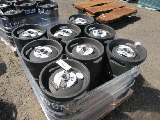 (8) DAS PLUS 50LB PLASTIC KEGS, *EMPTY - NOT CLEANED