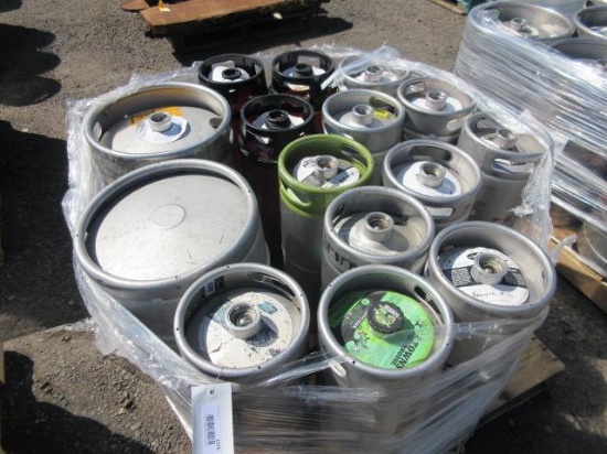 (15) ASSORTED KEGS, *EMPTY - NOT CLEANED