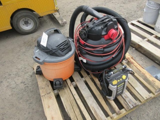 STANLEY JUMP PACK, RIDGID SHOP VAC, SHOP-VAN SHOP VAC