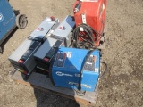 LINCOLN AC-225-S ARC WELDER, MILLER MILLERMATIC 211 WIRE FEED WELDER, & (2) DANFOSS VLT 6000