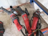 (3) ASSORTED MILWAUKEE ANGLE GRINDERS