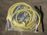 PALLET OF HIGH PRESSURE 200 PSI HYDRAULIC HOSE & 4-PIECE MANIFOLD