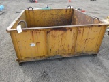 4000LB STEEL TOTE W/ LOADING DOOR 5' X 5' X 2'