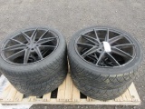 (4) TOYO PROXES ST II 265/40R22 TIRES ON 5 LUG WHEELS