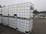 (6) 250GAL POLY TANKS IN METAL CRATES