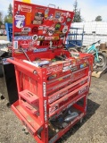 US GENERAL 5-DRAWER SERVICE CART W/ ASSORTED TOOLS