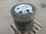 (4) MASTER CRAFT STRATUS AS 225/60R17 TIRES ON HYUNDAI 5 LUG WHEELS