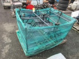 (4) METAL ROLLING STEP LADDERS