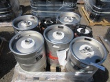 (5) 15.5GAL STAINLESS STEEL KEGS & (2) PLASTIC KEGS, *EMPTY - NOT CLEANED