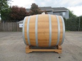 BALAZ TRUST APPROX 900GAL WOOD BARREL W/ STAND
