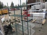 (3) METAL RACKS
