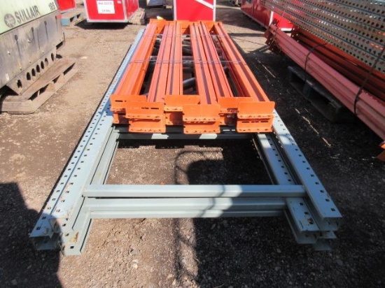 PALLET RACKING - (3) 42'' X 12' UPRIGHTS & (12) 8' CROSS ARMS