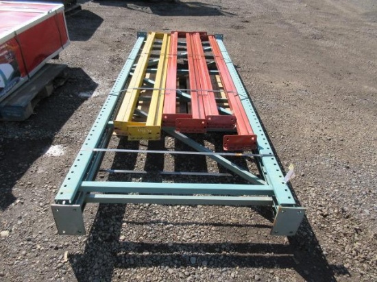 PALLET RACKING - (2) 44'' X 10' UPRIGHTS & (6) 8' CROSS ARMS