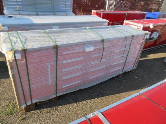 2023 STEELMAN 10' 15-DRAWER WORKBENCH (RED) (UNUSED)