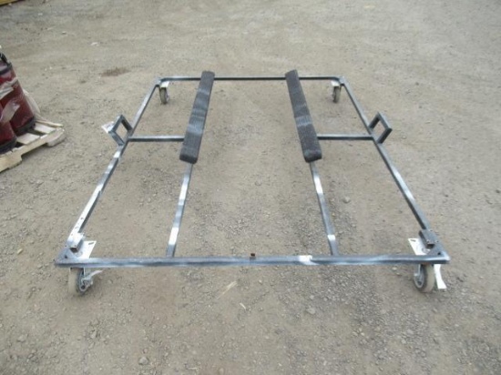 PORTABLE BOAT MOVING CART ON CASTERS