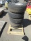 (5) MICHELIN 235/75R15 TIRES ON 5 LUG ALUMINUM WHEELS