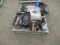 ASSORTED HAND TOOLS & HOSE REEL W/ HOSE