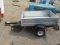 36'' X 55'' SINGLE AXLE TRAILER, WOOD DECK, METAL SIDES, 1 7/8'' BALL (NON-TITLED)
