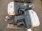 (2) JOHNSON 40 HP OUTBOARD BOAT MOTORS W/ THROTTLE CONTROLS