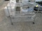 STAINLESS ROLLING 3-SHELF CART