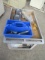 PLASTIC CART, LAMP & (2) RAYOVAC SEALED BEAM LANTERNS