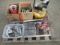 CAMPBELL HAVSFELD 4GAL 120V 125PSI AIR COMPRESSOR, MK DIAMOND 155779 MK470 1/2 HP 7'' WET TILE SAW,
