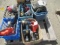 (3) PORTER CABLE NAIL GUNS, SENCO NAIL GUN, RYOBI DRILL, & BLACK & DECKER SAW