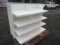 60'' W X 30'' D X 48'' H 4-SHELF DISPLAY SHELF W/ GLASS TOP