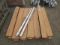 (9) ALUMINUM CLAMP POSTS FOR A HAND RAIL SYSTEM