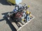 PT CREEPER, CAMPBELL HAUSFELD 8GAL AIR COMPRESSOR, 2.5GAL PAINT POT W/ HOSE, PORTER CABLE 314 4.5''
