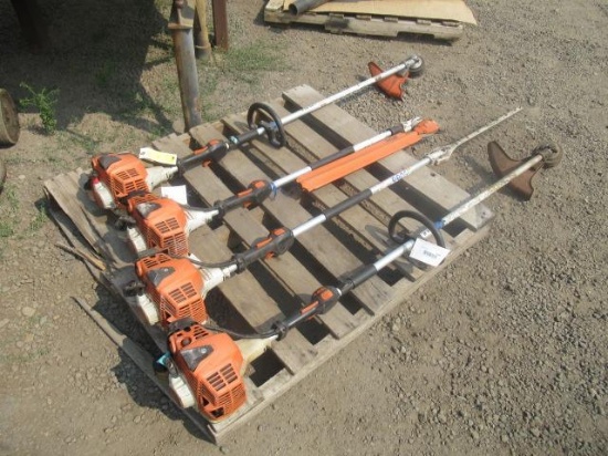 (4) ASSORTED STIHL GAS POWERED STRING & HEDGE TRIMMERS