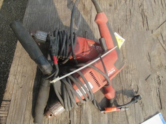 (2) HILTI UD16 2-SPEED CORDED DRILL