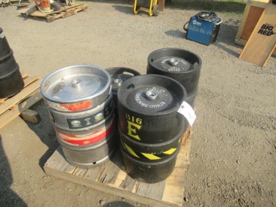 (4) ASSORTED EMPTY KEGS