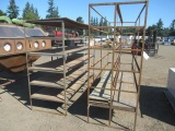 (2) 8' METAL FRAMED SHELVING