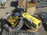 TRUCK TARP, HYDRAULIC HOSE, PAINT STRIPER & WET FLOOR SIGNS