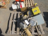 BUDGIT 2 TON ELECTRIC CHAIN HOIST W/ TROLLEY & CM 1/2 TON ELECTRIC CHAIN HOIST W/ TROLLEY