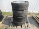 (4) GOODYEAR 285/50R20 TIRES ON BOSS 6 LUG ALUMINUM WHEELS