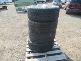 (4) TOYO PROXES ST 305/40R22 TIRES ON 6 LUG WHEELS