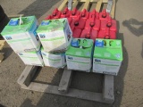 ASSORTED GAS CANS & (6) BOTTLES OF DEF