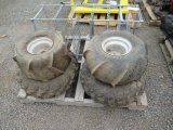 (4) ATV TIRES & 8-SHELF METRO RACK