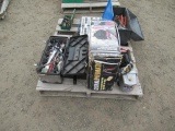 ASSORTED HAND TOOLS & HOSE REEL W/ HOSE