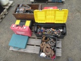 ASSORTED TOOLBOXES W/ TOOLS