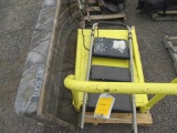 STEEL MATERIAL CART & SHAPPELL JET SLED PLASTIC SLED