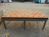 98'' X 48'' X 33'' METAL WORK TABLE
